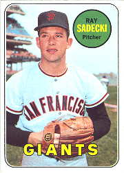 1969 Topps Baseball Cards      125     Ray Sadecki
